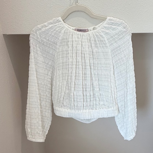 NWT BCBGeneration White Off Open Back Top (Size L) - Picture 4 of 10